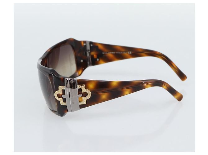 Bulgari Gafas de sol BVLGARI de plástico marrón oro Auth BA14044 Castaño Dorado - vista 5