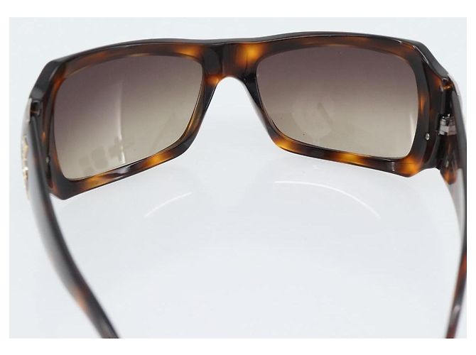 Bulgari Gafas de sol BVLGARI de plástico marrón oro Auth BA14044 Castaño Dorado - vista 9