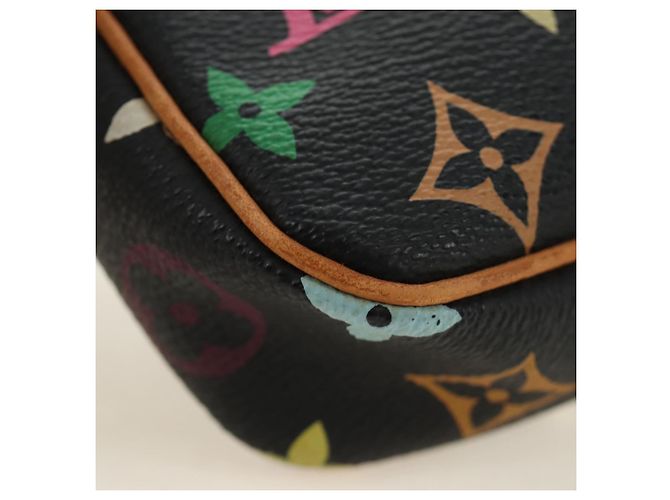LOUIS VUITTON Pochette Accessoires Multicolor Black M92648 Auth BA13769V Nero - vista 15