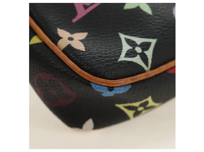 LOUIS VUITTON Pochette Accessoires Multicolor Black M92648 Auth BA13769V Nero - vista 17