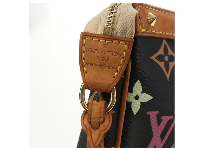 LOUIS VUITTON Pochette Accessoires Multicolor Black M92648 Auth BA13769V Nero - vista 19