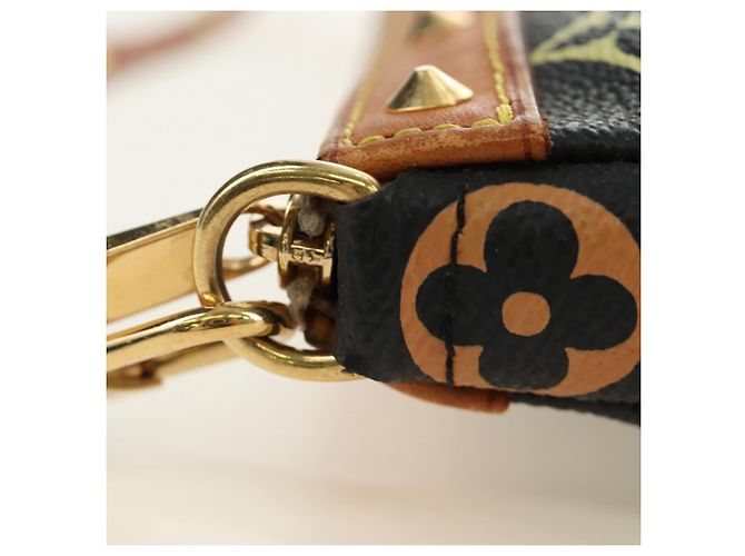 LOUIS VUITTON Pochette Accessoires Multicolor Black M92648 Auth BA13769V Nero - vista 20