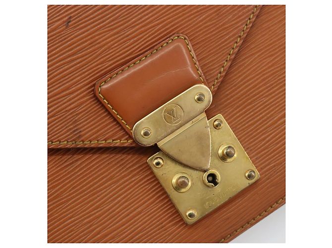 Clutch LOUIS VUITTON Epi Sellier Dragonne Zipang Gold M52618 LV Auth BA13919 - vista 18