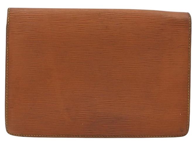 Clutch LOUIS VUITTON Epi Sellier Dragonne Zipang Gold M52618 LV Auth BA13919 - vista 2