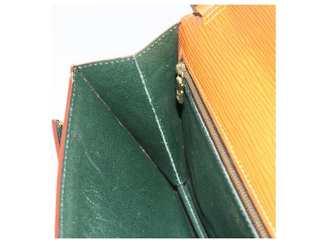 Clutch LOUIS VUITTON Epi Sellier Dragonne Zipang Gold M52618 LV Auth BA13919 - vista 21