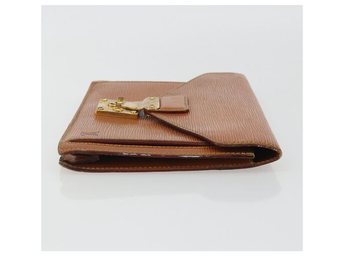 Clutch LOUIS VUITTON Epi Sellier Dragonne Zipang Gold M52618 LV Auth BA13919 - vista 3