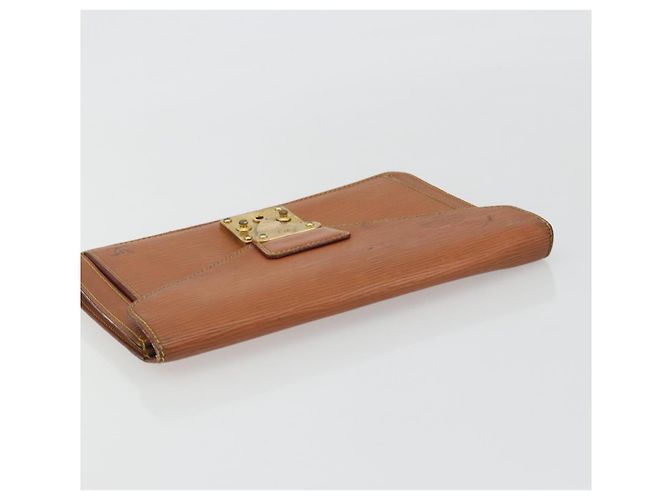 Clutch LOUIS VUITTON Epi Sellier Dragonne Zipang Gold M52618 LV Auth BA13919 - vista 5