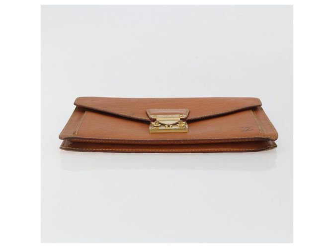 Clutch LOUIS VUITTON Epi Sellier Dragonne Zipang Gold M52618 LV Auth BA13919 - vista 6