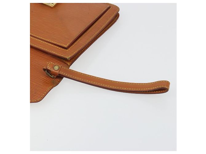 Clutch LOUIS VUITTON Epi Sellier Dragonne Zipang Gold M52618 LV Auth BA13919 - vista 8