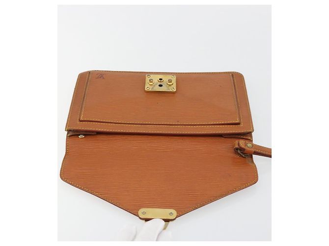 Clutch LOUIS VUITTON Epi Sellier Dragonne Zipang Gold M52618 LV Auth BA13919 - vista 9