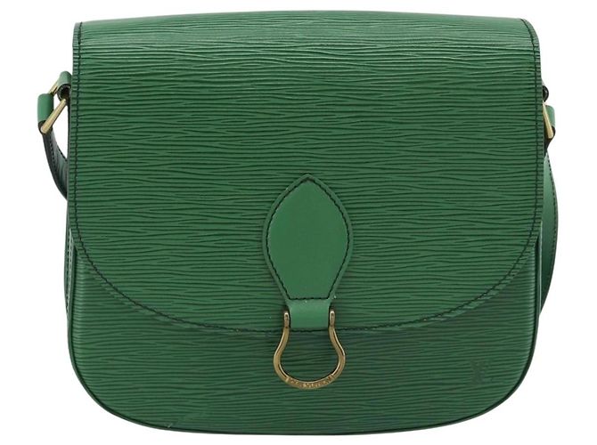 Borsa a Spalla LOUIS VUITTON Epi Saint Cloud GM Verde M52194 LV Auth 191689 - vista 13