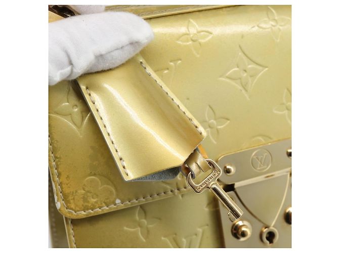LOUIS VUITTON Monogram Vernis Spring street Hand Bag Gris M91029 LV Auth 190661 Grigio - vista 10