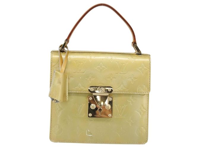 LOUIS VUITTON Monogram Vernis Spring street Hand Bag Gris M91029 LV Auth 190661 Grigio - vista 13