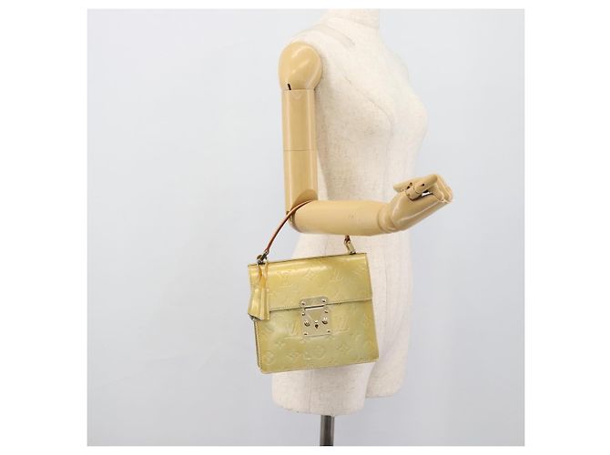 LOUIS VUITTON Monogram Vernis Spring street Hand Bag Gris M91029 LV Auth 190661 Grigio - vista 22