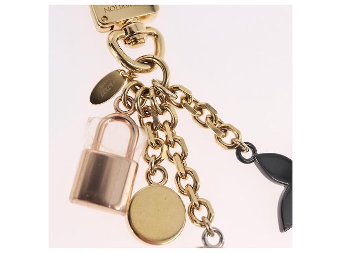 LOUIS VUITTON Portachiavi CaleidoV Metallo Oro Argento M67377 LV Auth 191624M - vista 15