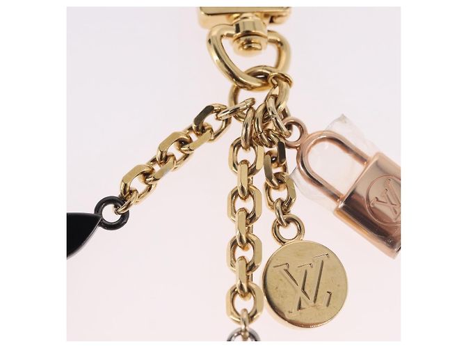 LOUIS VUITTON Portachiavi CaleidoV Metallo Oro Argento M67377 LV Auth 191624M - vista 5