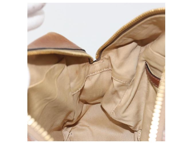 Chloé Borsa Chloe Paraty in pelle marrone oro Auth bs35996 D'oro - vista 20