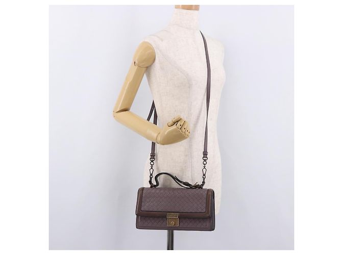 Borsa BOTTEGA VENETA INTRECCIATO 2way Viola Autentica BA13933A Porpora - vista 26