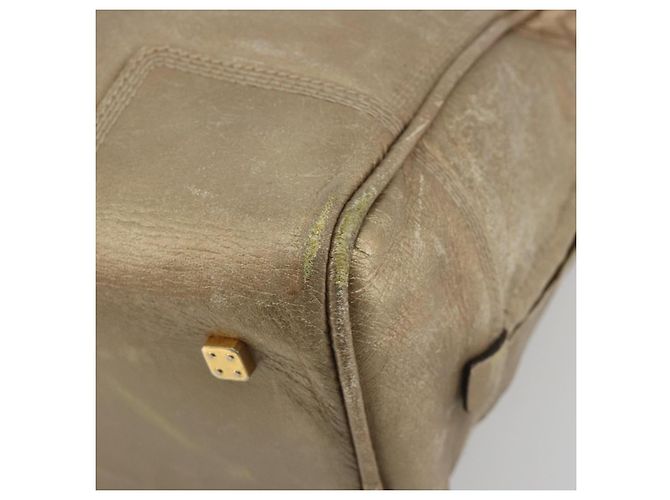 Borsa LOEWE Anagram Amazona 36 in Pelle Oro Autentica 190941 D'oro - vista 14