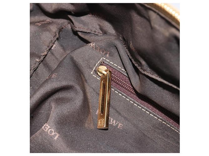 Borsa LOEWE Anagram Amazona 36 in Pelle Oro Autentica 190941 D'oro - vista 22