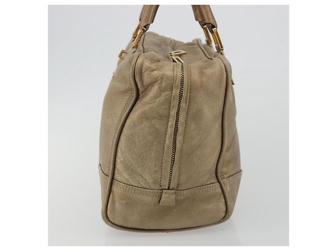 Borsa LOEWE Anagram Amazona 36 in Pelle Oro Autentica 190941 D'oro - vista 3