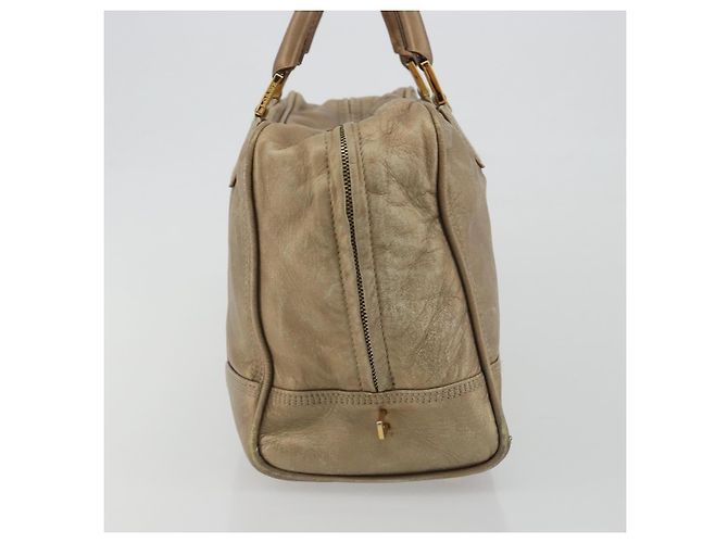 Borsa LOEWE Anagram Amazona 36 in Pelle Oro Autentica 190941 D'oro - vista 4