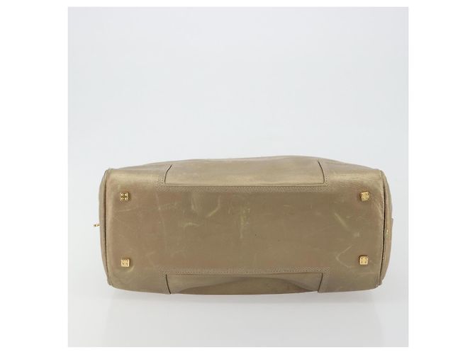 Borsa LOEWE Anagram Amazona 36 in Pelle Oro Autentica 190941 D'oro - vista 5