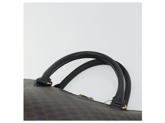 Céline Borsa CELINE Macadam Canvas PVC Pelle Nera Oro Auth mr2677 Nero D'oro - vista 14
