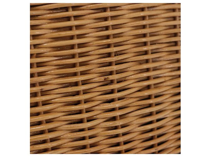 Borsa Salvatore Ferragamo Rattan Gancini Marrone Oro Auth 191683V D'oro - vista 4