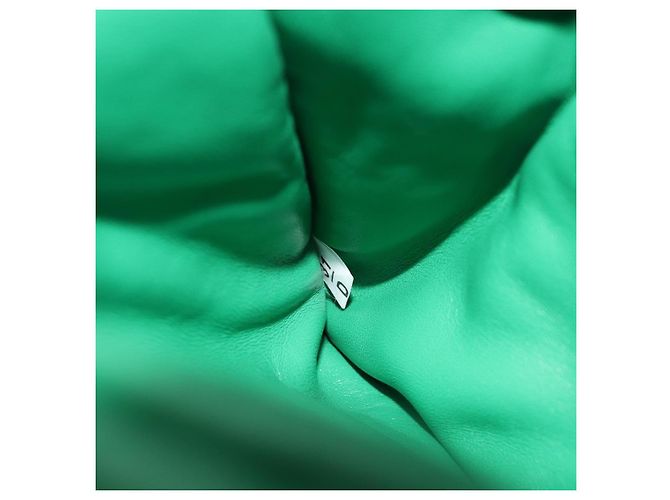 Borsa PRADA in pelle 2way Verde Argento Auth 191471SM - vista 11
