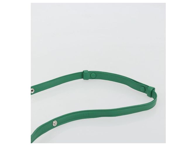 Borsa PRADA in pelle 2way Verde Argento Auth 191471SM - vista 14