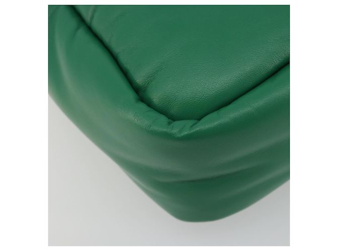 Borsa PRADA in pelle 2way Verde Argento Auth 191471SM - vista 16