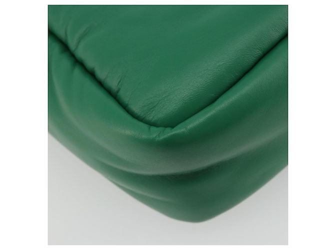 Borsa PRADA in pelle 2way Verde Argento Auth 191471SM - vista 18