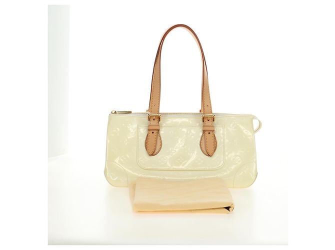 LOUIS VUITTON Borsa Monogram Vernis Rosewood Avenue Perle M93508 Auth 190840SAV - vista 12