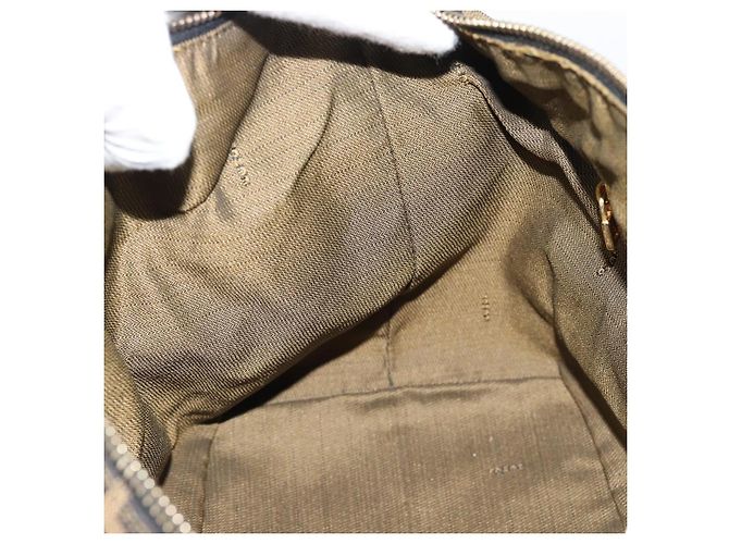 Borsa a Mano FENDI Zucca Canvas Nero Marrone Auth 188089 - vista 20