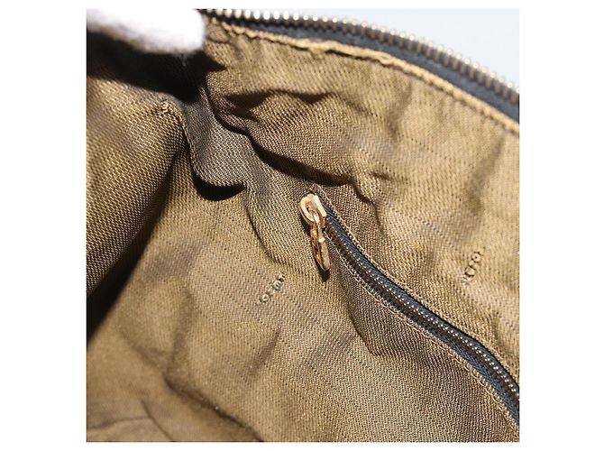 Borsa a Mano FENDI Zucca Canvas Nero Marrone Auth 188089 - vista 21