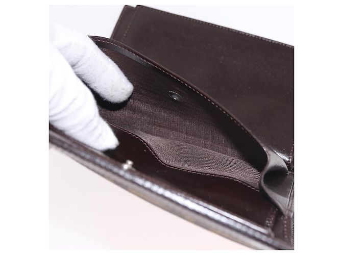 Portafoglio FENDI Zucca Canvas Nero Marrone Auth 191381V - vista 10