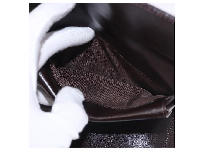 Portafoglio FENDI Zucca Canvas Nero Marrone Auth 191381V - vista 18