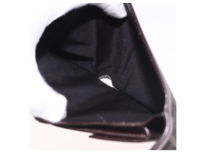 Portafoglio FENDI Zucca Canvas Nero Marrone Auth 191381V - vista 9