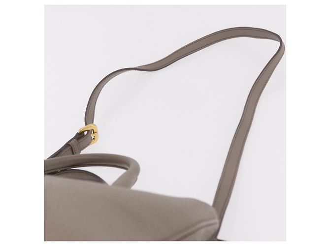 Borsa PRADA Vitterodino in pelle 2way Grigio Oro Auth BA13937V Marrone D'oro - vista 15