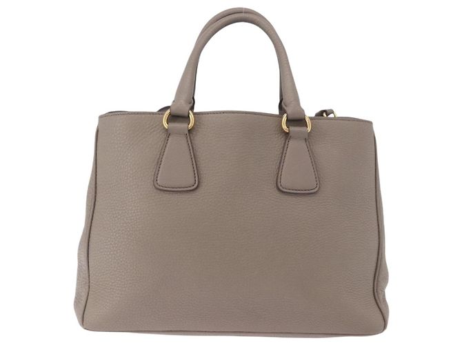 Borsa PRADA Vitterodino in pelle 2way Grigio Oro Auth BA13937V Marrone D'oro - vista 2