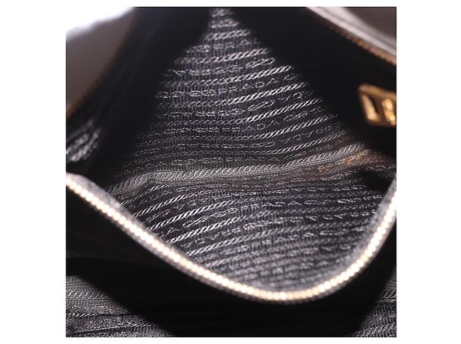 Borsa PRADA Vitterodino in pelle 2way Grigio Oro Auth BA13937V Marrone D'oro - vista 27