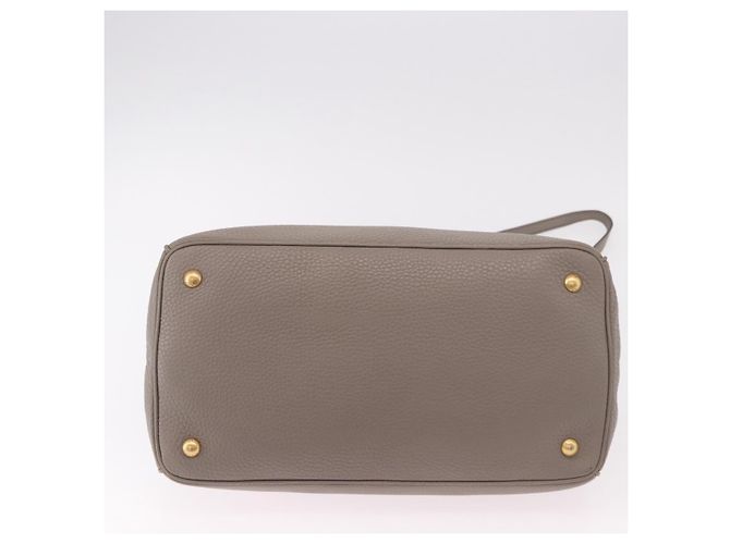 Borsa PRADA Vitterodino in pelle 2way Grigio Oro Auth BA13937V Marrone D'oro - vista 5