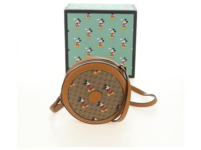 Borsa GUCCI Micro GG Supreme Collaborazione Disney PVC Beige 603938 Auth ep15079M D'oro - vista 12