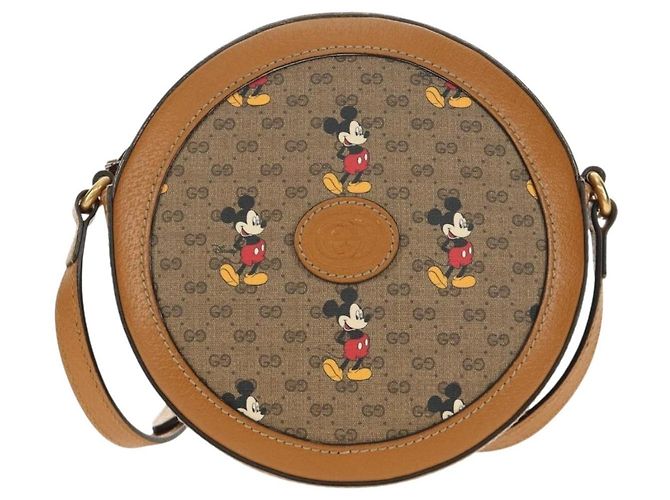Borsa GUCCI Micro GG Supreme Collaborazione Disney PVC Beige 603938 Auth ep15079M D'oro - vista 13