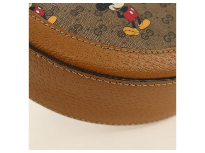 Borsa GUCCI Micro GG Supreme Collaborazione Disney PVC Beige 603938 Auth ep15079M D'oro - vista 18