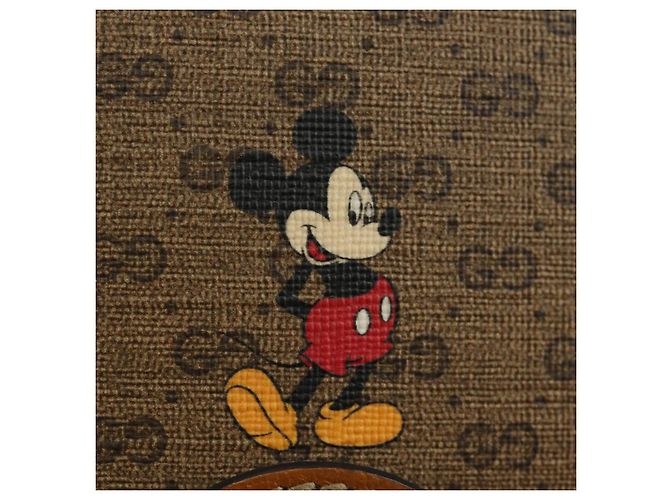 Borsa GUCCI Micro GG Supreme Collaborazione Disney PVC Beige 603938 Auth ep15079M D'oro - vista 20