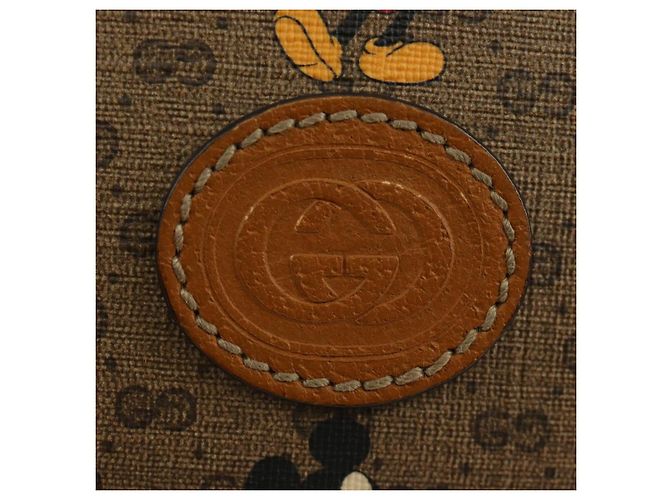 Borsa GUCCI Micro GG Supreme Collaborazione Disney PVC Beige 603938 Auth ep15079M D'oro - vista 21