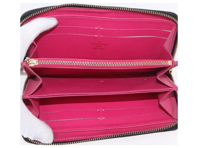 LOUIS VUITTON Monogram Multicolor Zippy Long Wallet Black M60243 LV Auth bs36045 Nero - vista 10