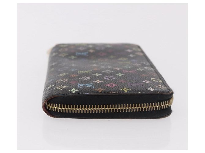 LOUIS VUITTON Monogram Multicolor Zippy Long Wallet Black M60243 LV Auth bs36045 Nero - vista 3